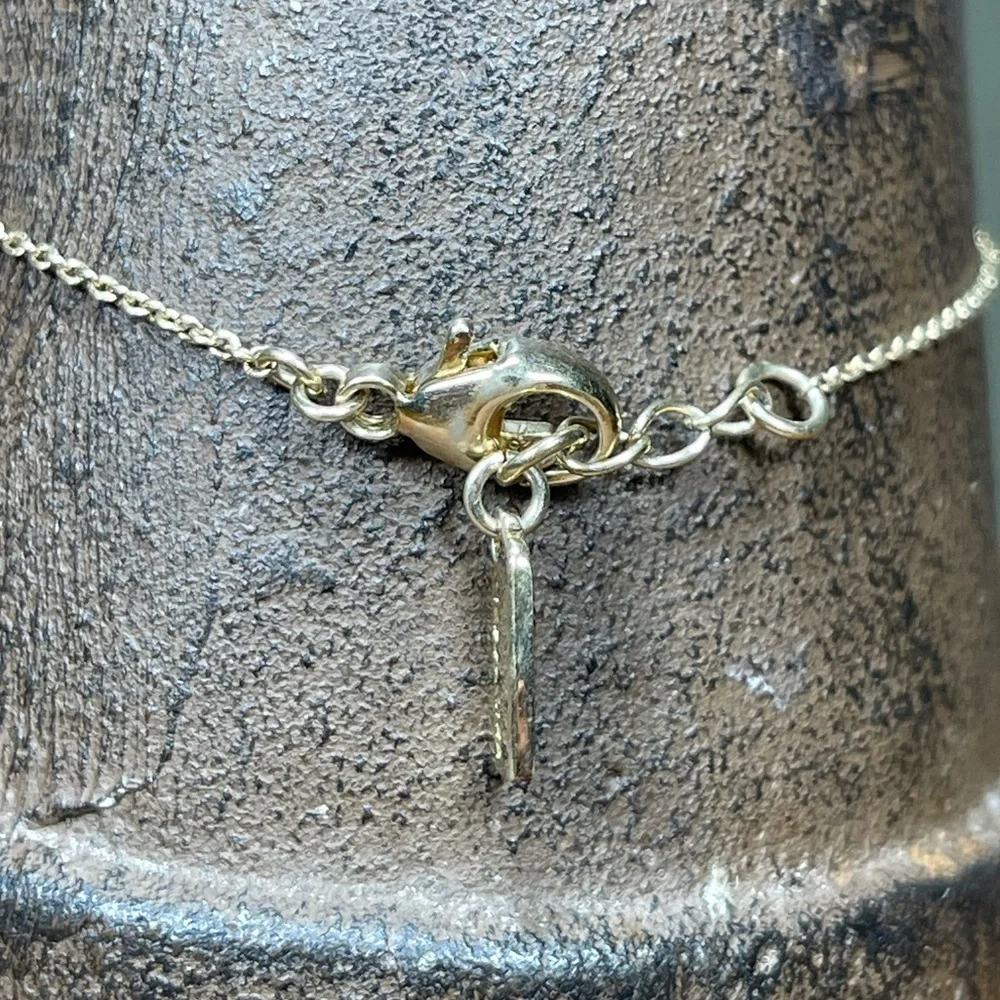 RARE COACH MINI DEMI FINE TEA ROSE 18K GOLD OVER STERLING SILVER BRACELET - Picture 5 of 9